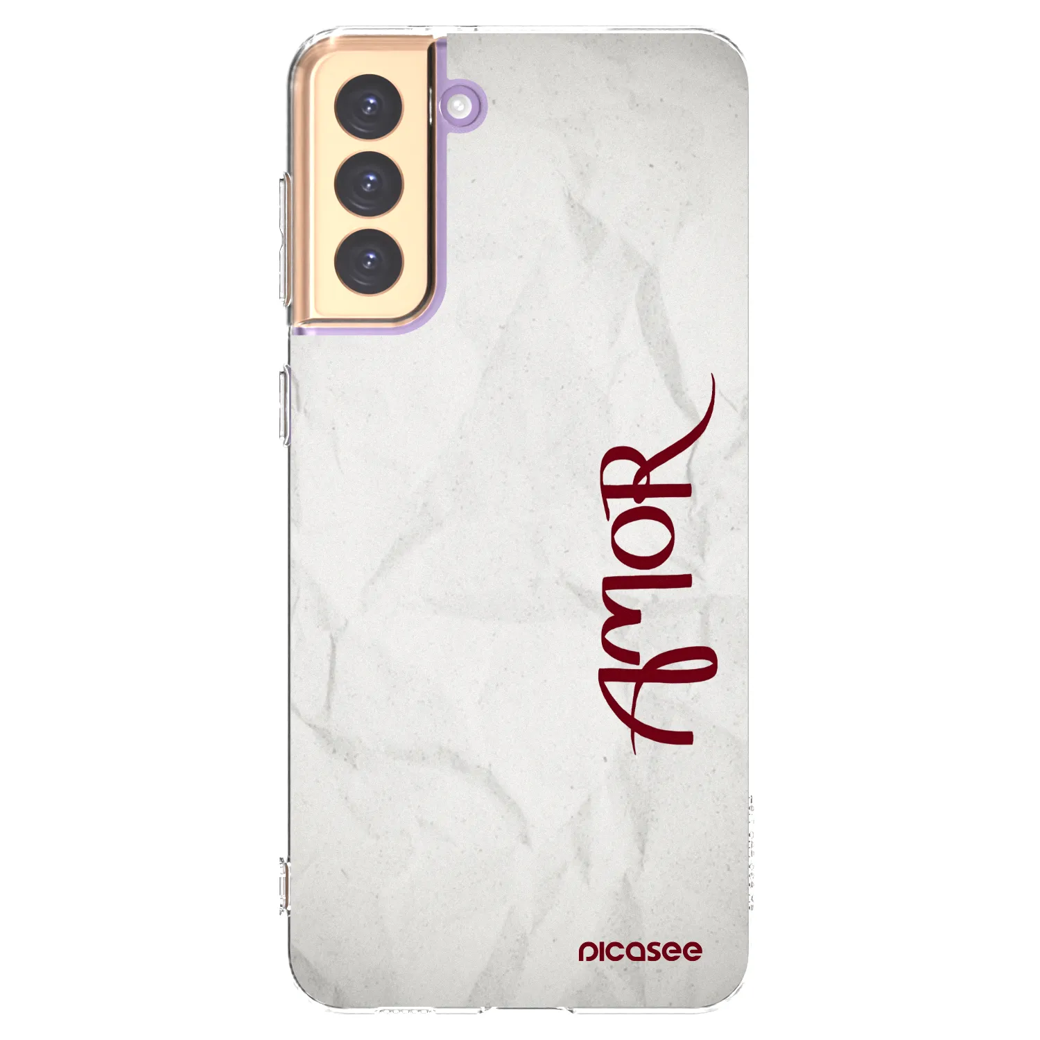 Picasee Samsung Galaxy S21+ 5G G996F Hülle - Transparentes Silikon - Amor