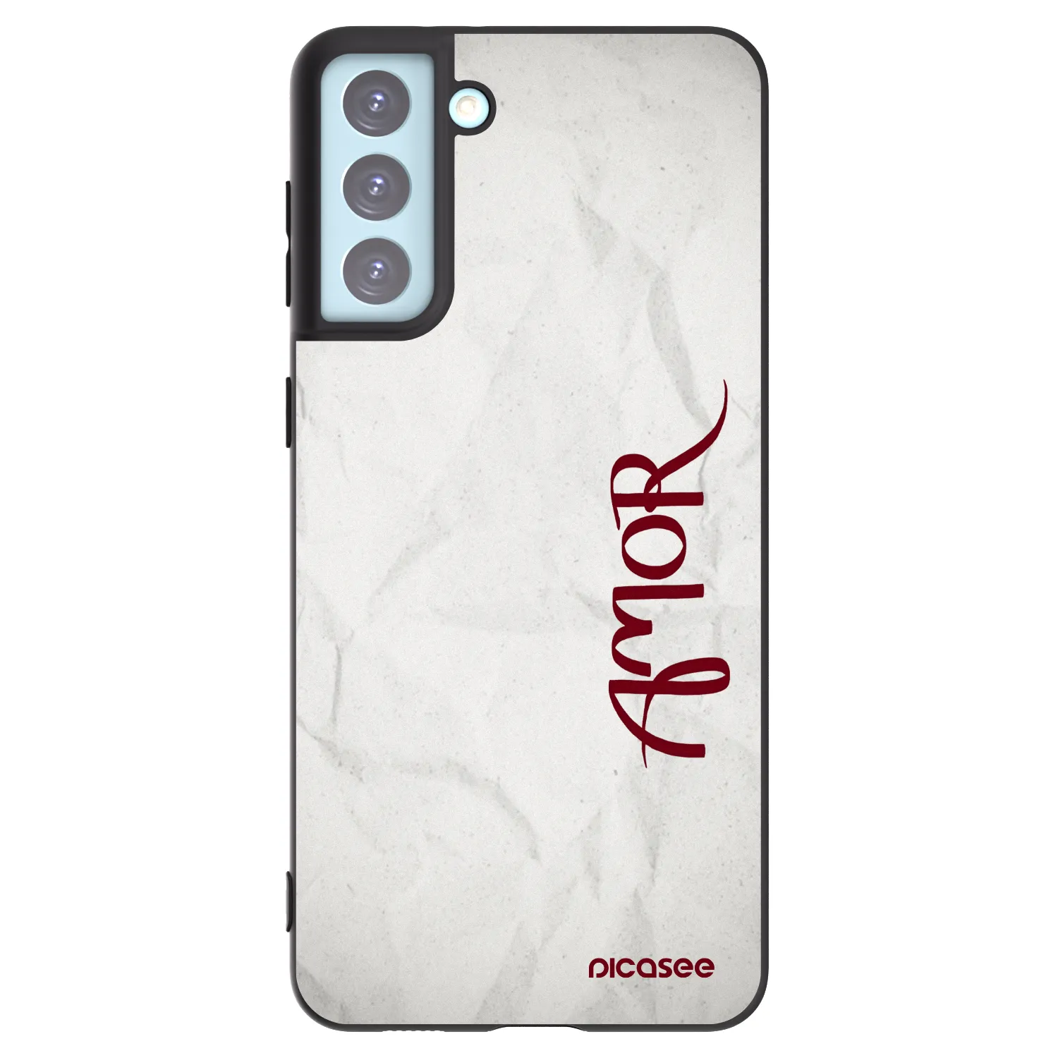 Picasee Samsung Galaxy S21+ 5G G996F Hülle - Schwarzes Silikon - Amor