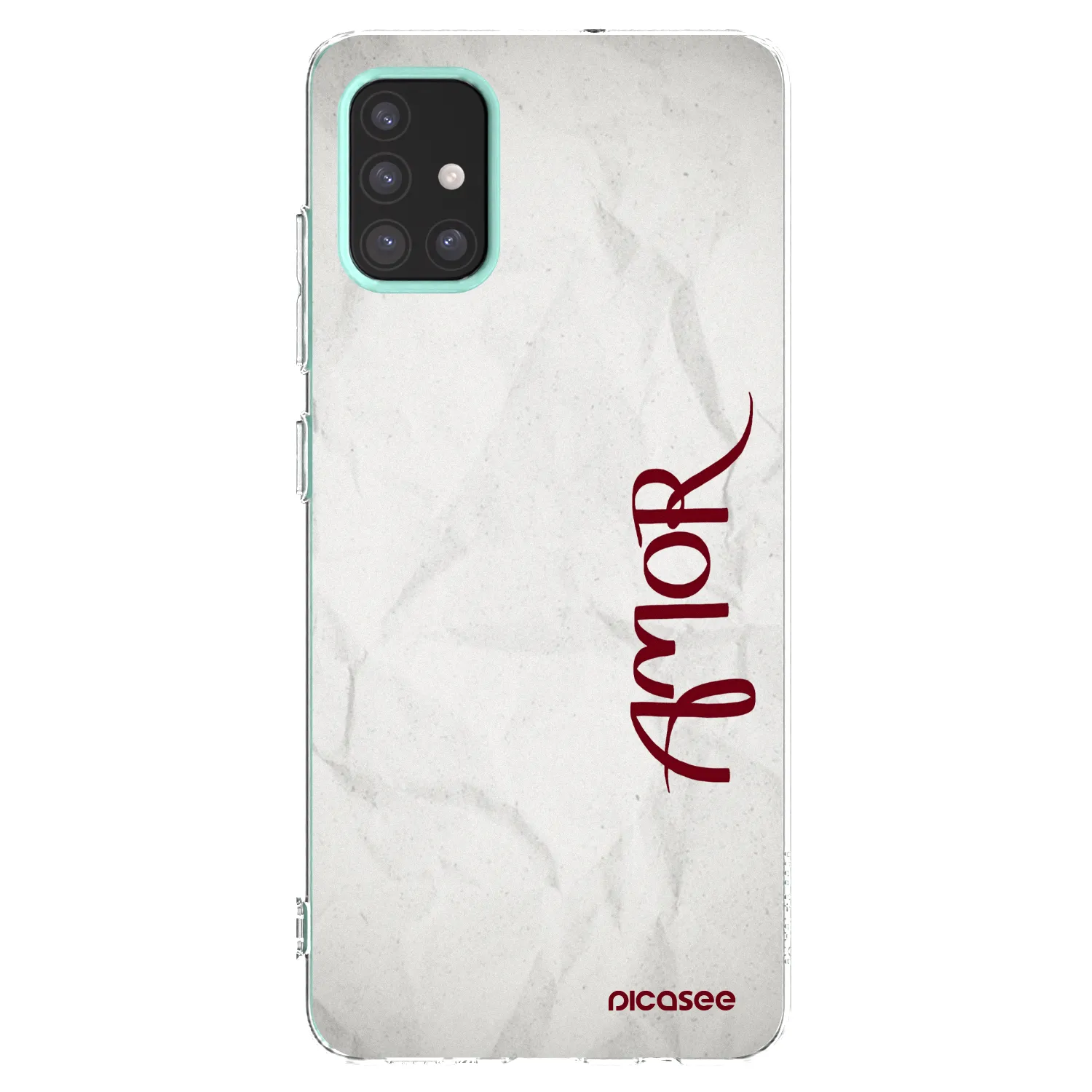 Picasee Samsung Galaxy M31s Hülle - Transparentes Silikon - Amor