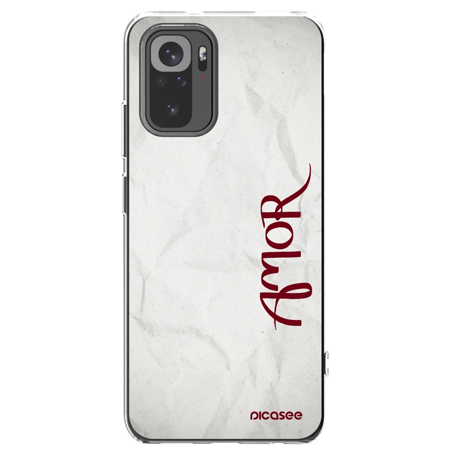 Picasee Xiaomi Redmi Note 10 Hülle - Transparentes Silikon - Amor