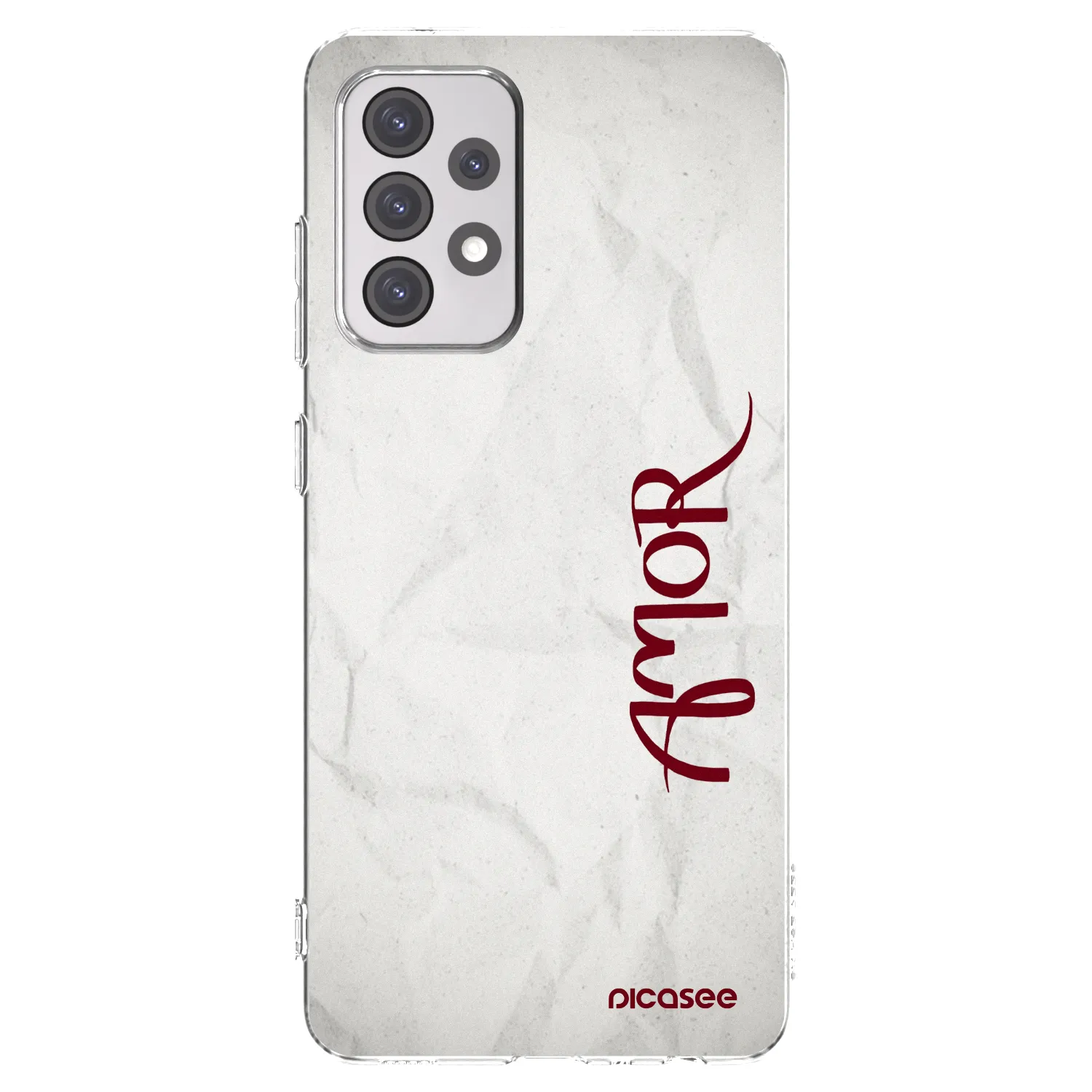 Picasee Samsung Galaxy A52 5G A525F Hülle - Transparentes Silikon - Amor