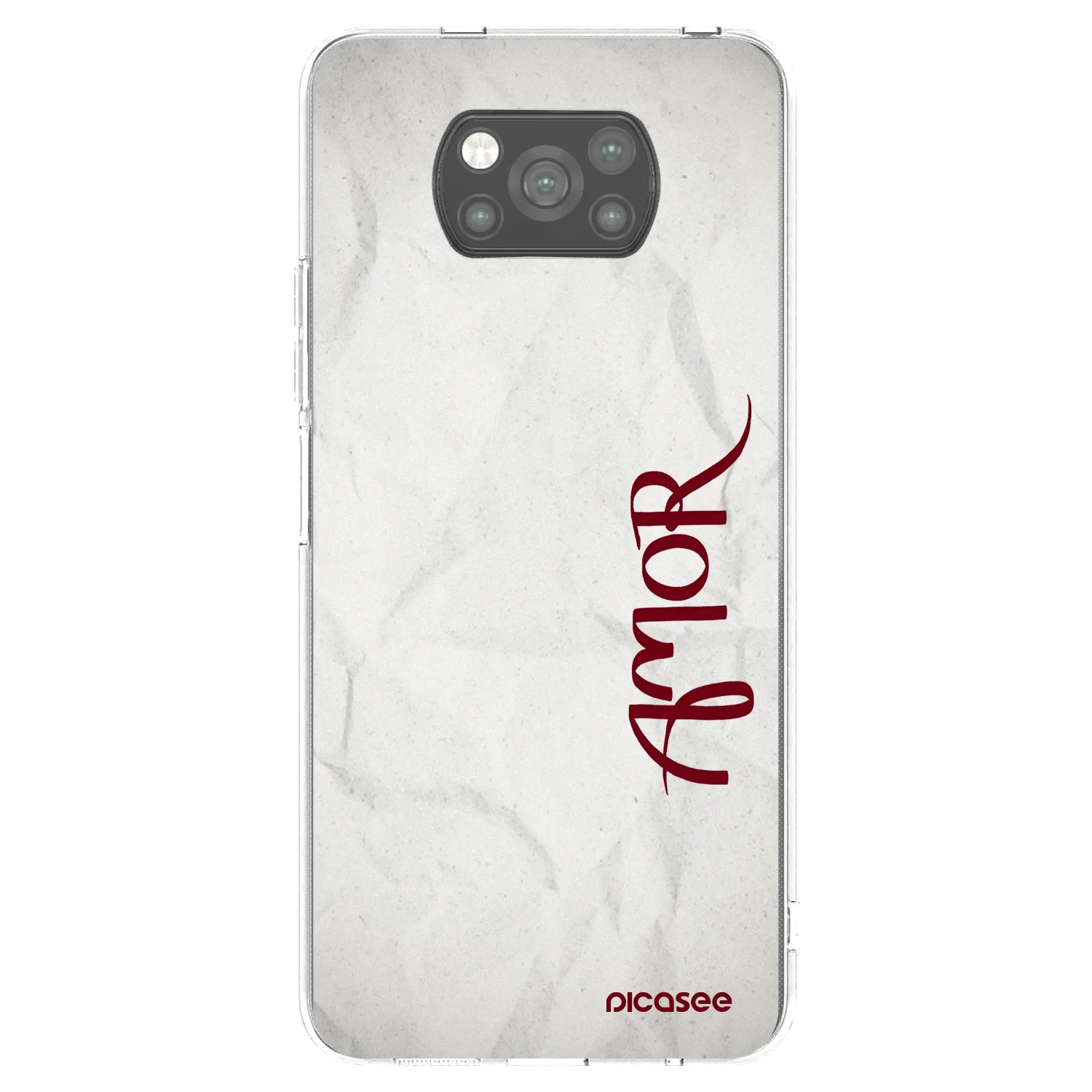 Picasee Xiaomi Poco X3 Pro Hülle - Schwarzes Silikon - Amor
