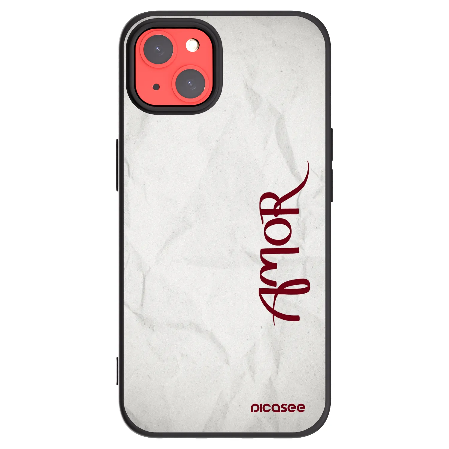 Picasee Apple iPhone 13 Hülle - Schwarzes Silikon - Amor
