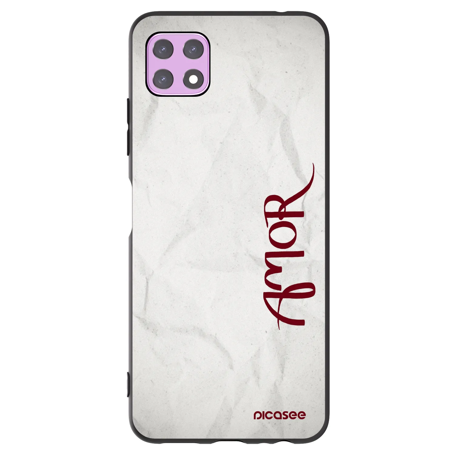 Picasee Samsung Galaxy A22 A226B 5G Hülle - Schwarzes Silikon - Amor