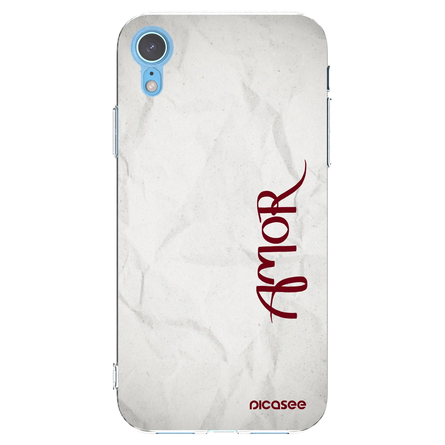 Picasee Apple iPhone XR Hülle - Transparentes Silikon - Amor