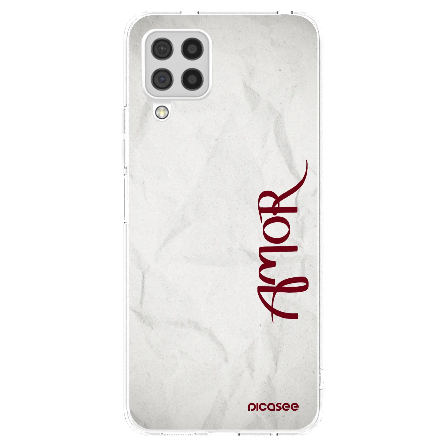 Picasee Samsung Galaxy A22 A225F 4G Hülle - Transparentes Silikon - Amor