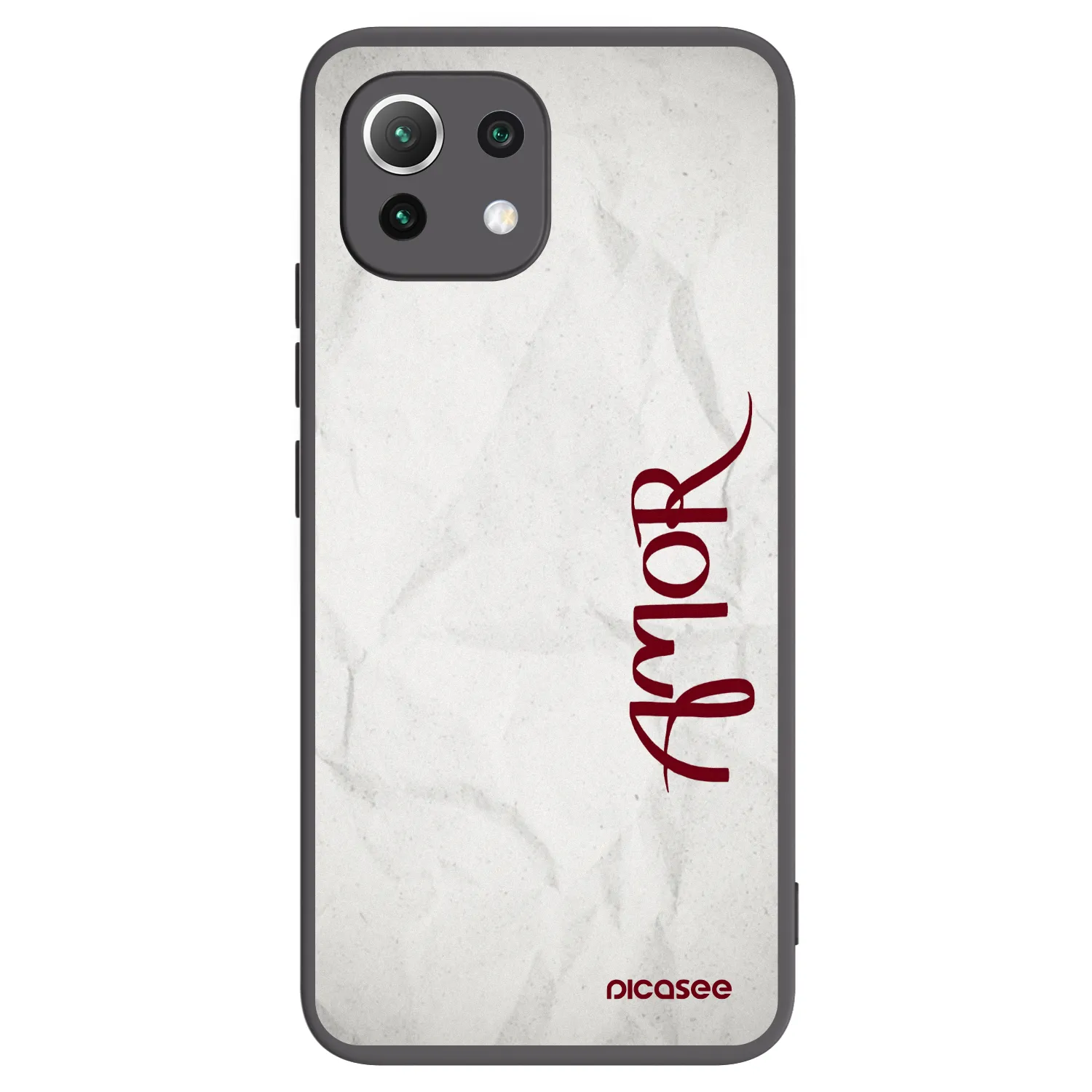 Picasee Xiaomi 11 Lite 5G NE Hülle - Schwarzes Silikon - Amor