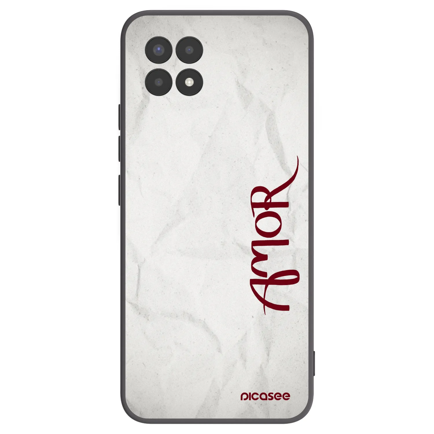 Picasee Realme 8i Hülle - Schwarzes Silikon - Amor