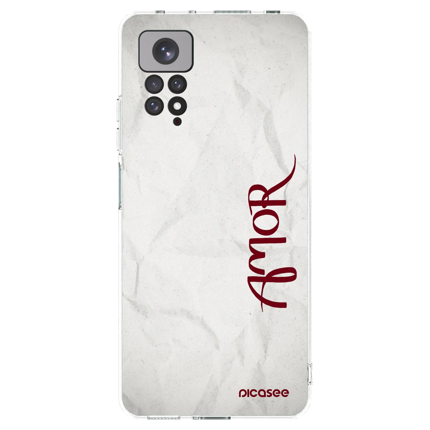Picasee Xiaomi Redmi Note 11 Hülle - Transparentes Silikon - Amor