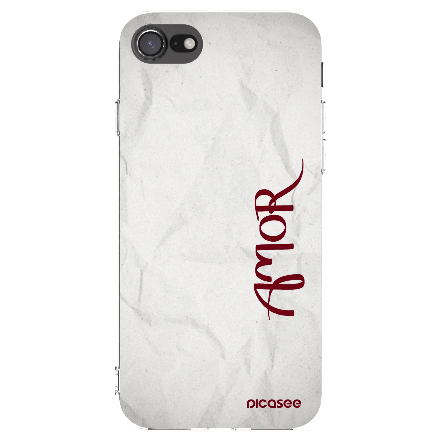 Picasee Apple iPhone SE 2022 Hülle - Transparentes Silikon - Amor