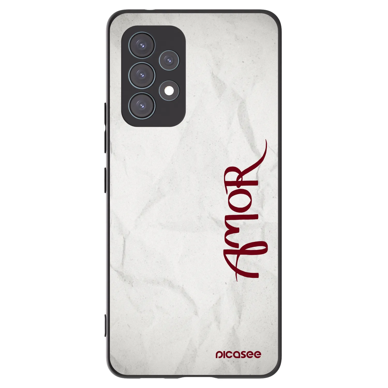 Picasee Samsung Galaxy A53 5G A536 Hülle - Schwarzes Silikon - Amor