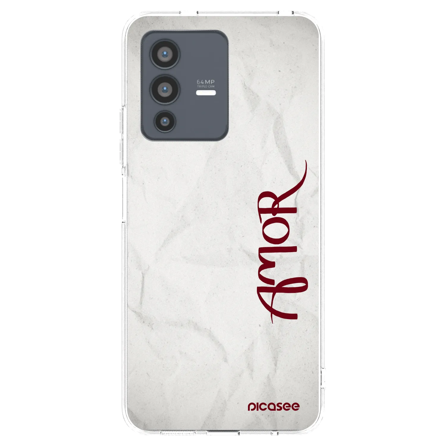 Picasee Vivo V23 5G Hülle - Transparentes Silikon - Amor
