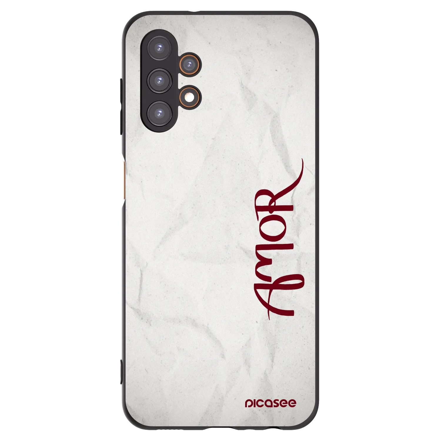 Picasee Samsung Galaxy A13 4G A135 Hülle - Schwarzes Silikon - Amor