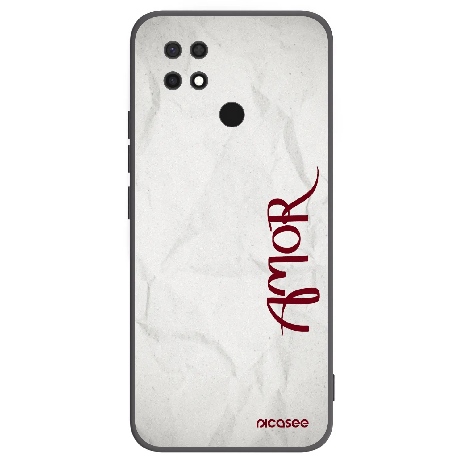 Picasee Xiaomi Redmi 10C Hülle - Schwarzes Silikon - Amor