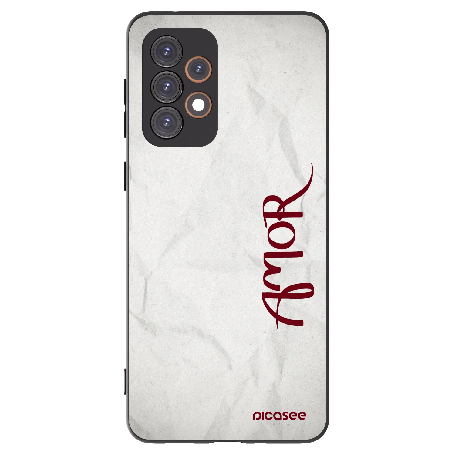 Picasee Samsung Galaxy A33 5G A336 Hülle - Schwarzes Silikon - Amor