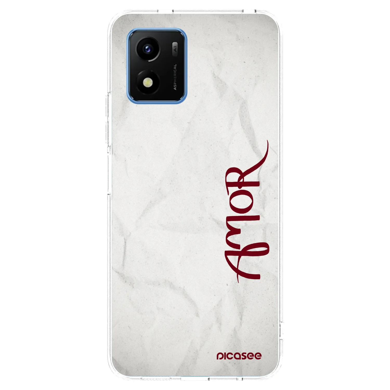 Picasee Vivo Y01 Hülle - Transparentes Silikon - Amor