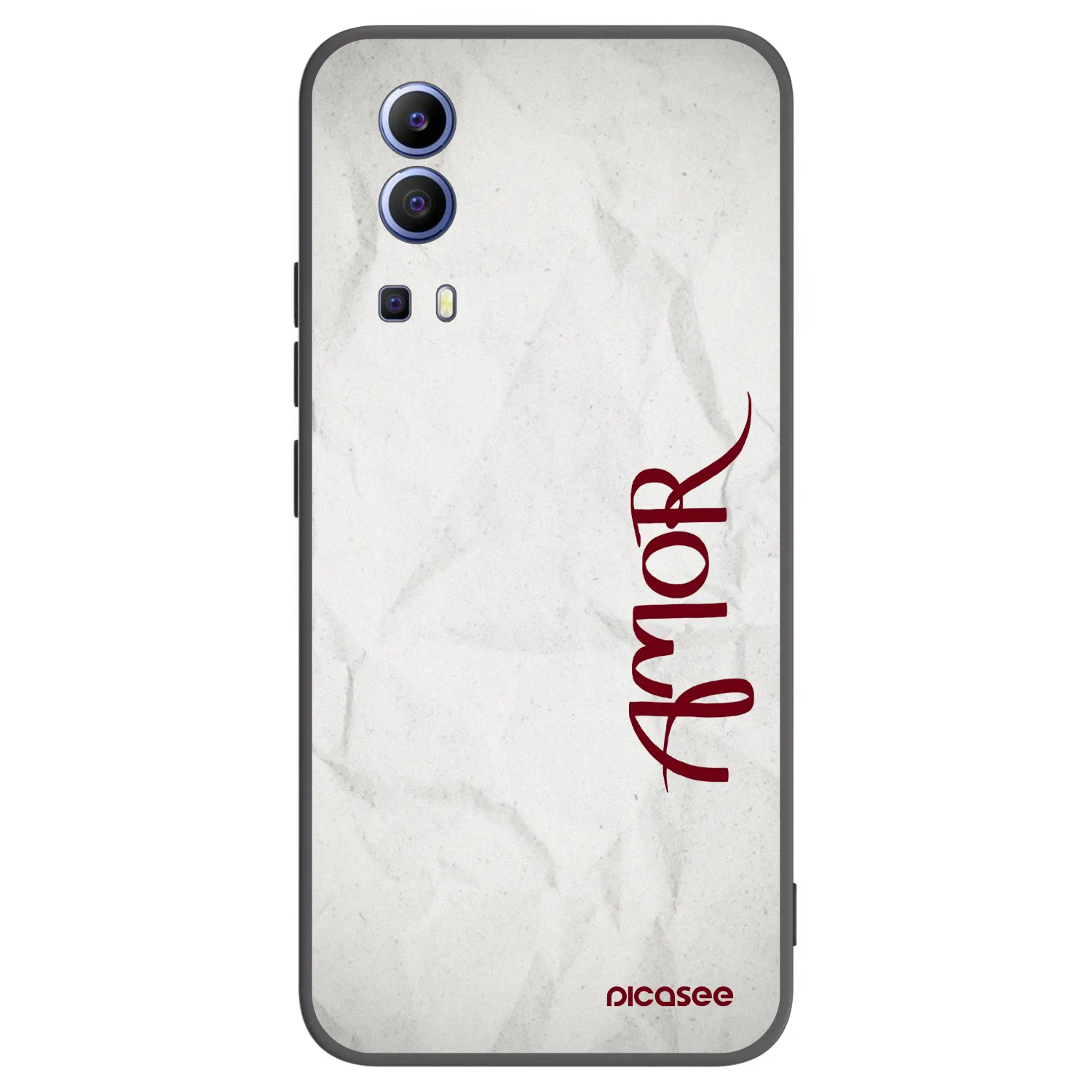 Picasee Vivo Y52 5G Hülle - Schwarzes Silikon - Amor