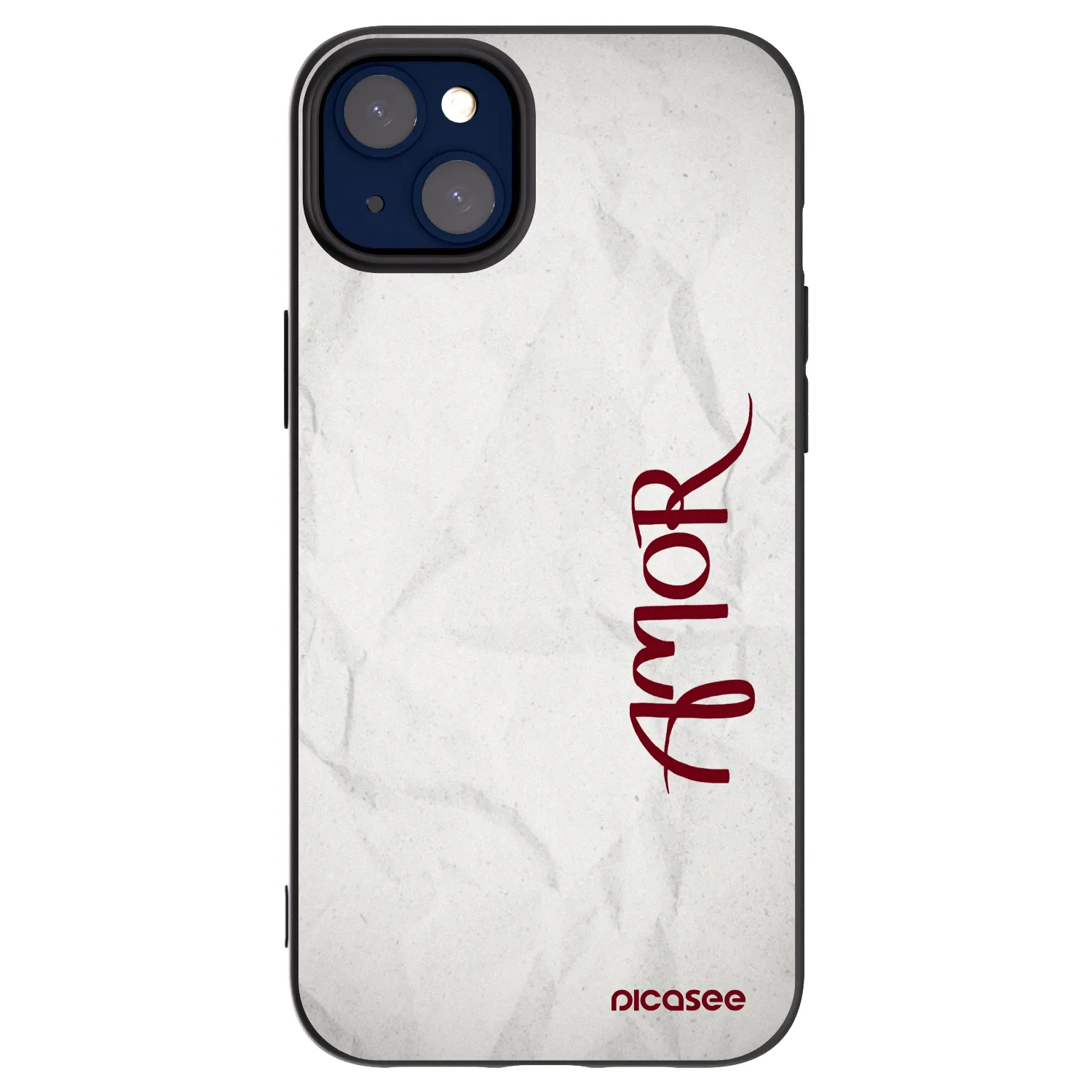 Picasee Apple iPhone 14 Plus Hülle - Schwarzes Silikon - Amor
