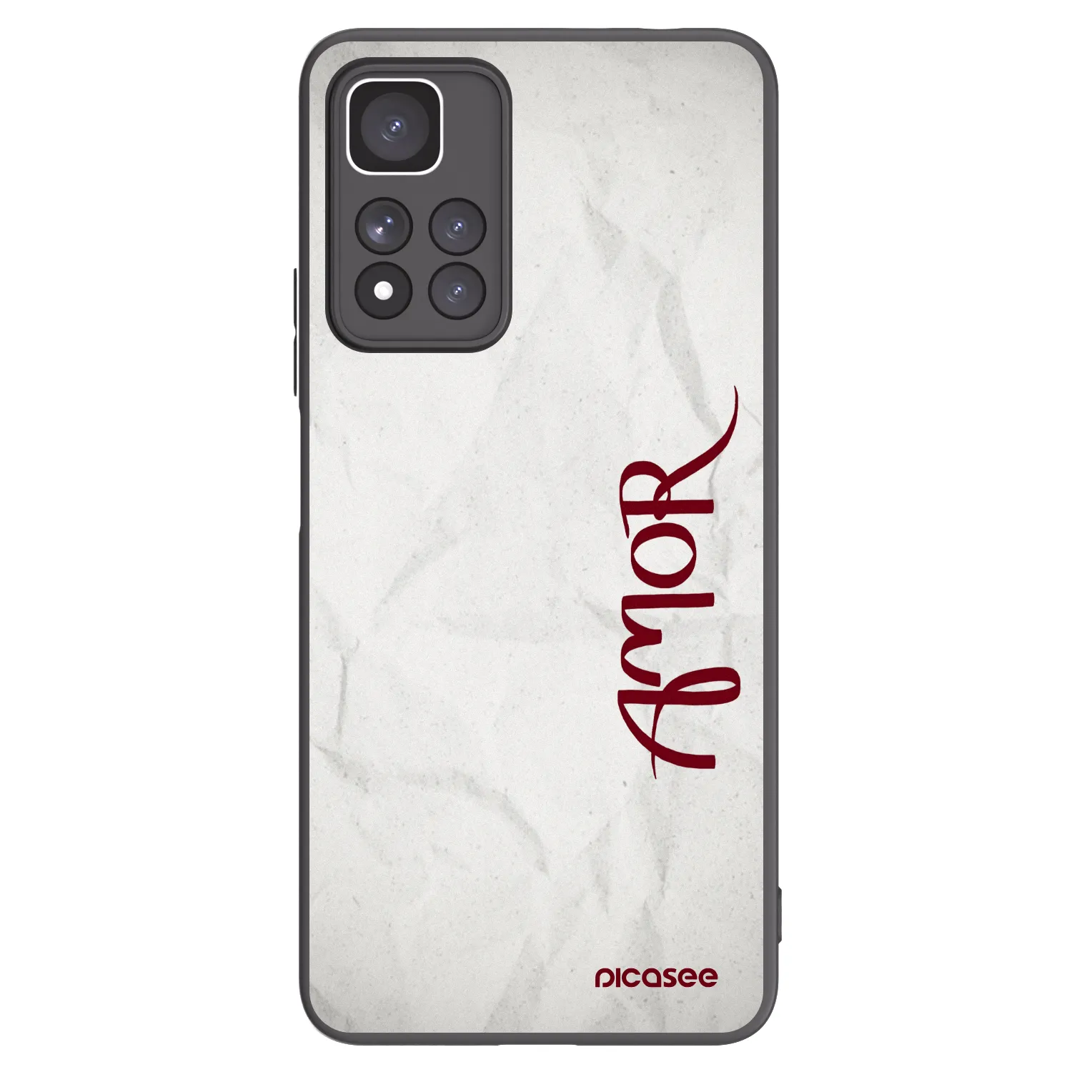 Picasee Xiaomi Redmi Note 11 Pro+ 5G Hülle - Schwarzes Silikon - Amor