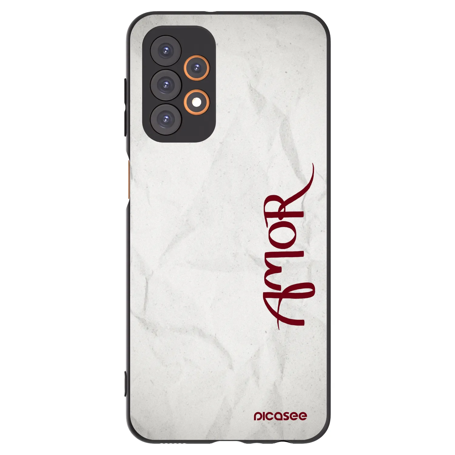Picasee Samsung Galaxy A23 A235F 4G Hülle - Schwarzes Silikon - Amor