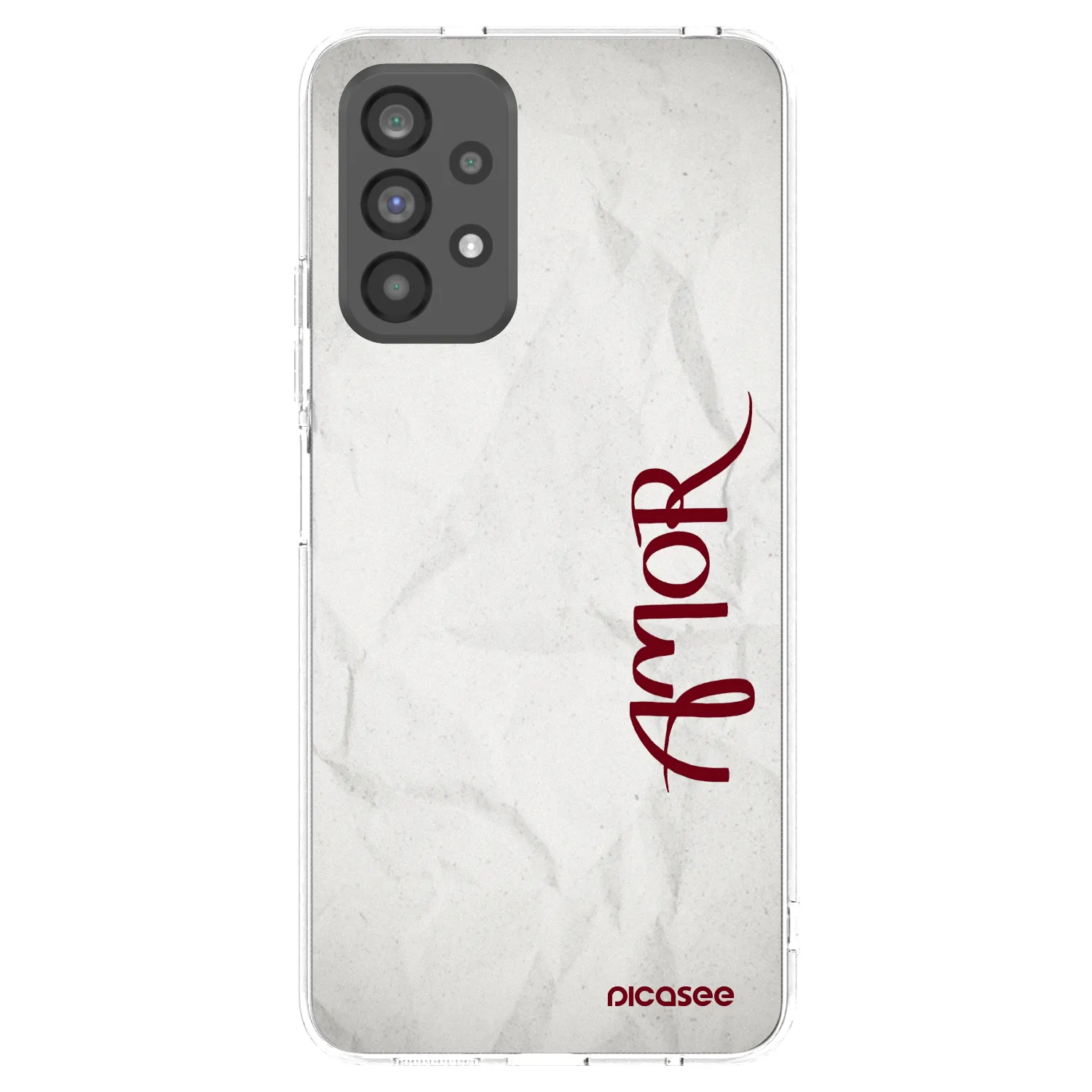 Picasee Samsung Galaxy A73 5G Hülle - Transparentes Silikon - Amor