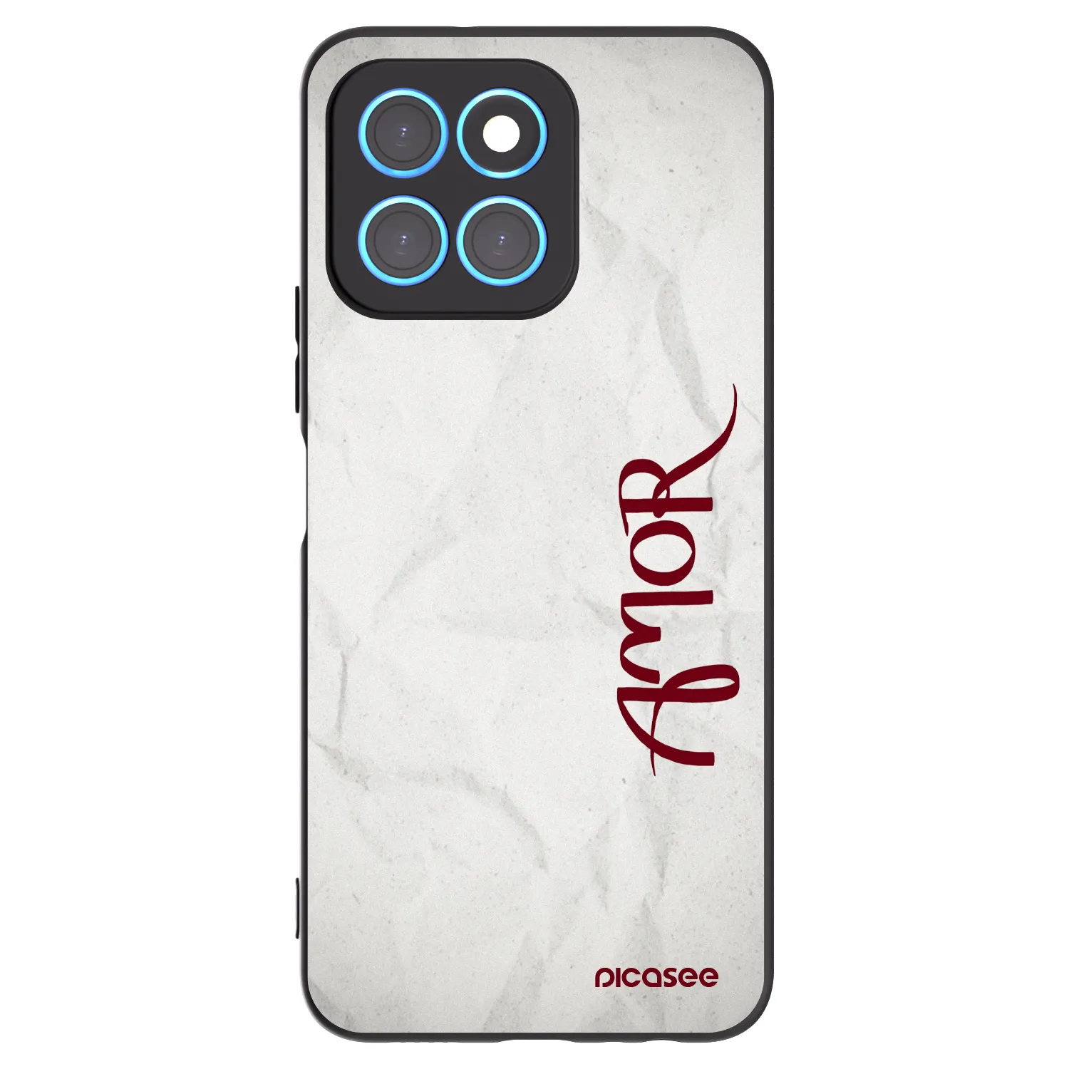 Picasee Honor X8 5G Hülle - Schwarzes Silikon - Amor