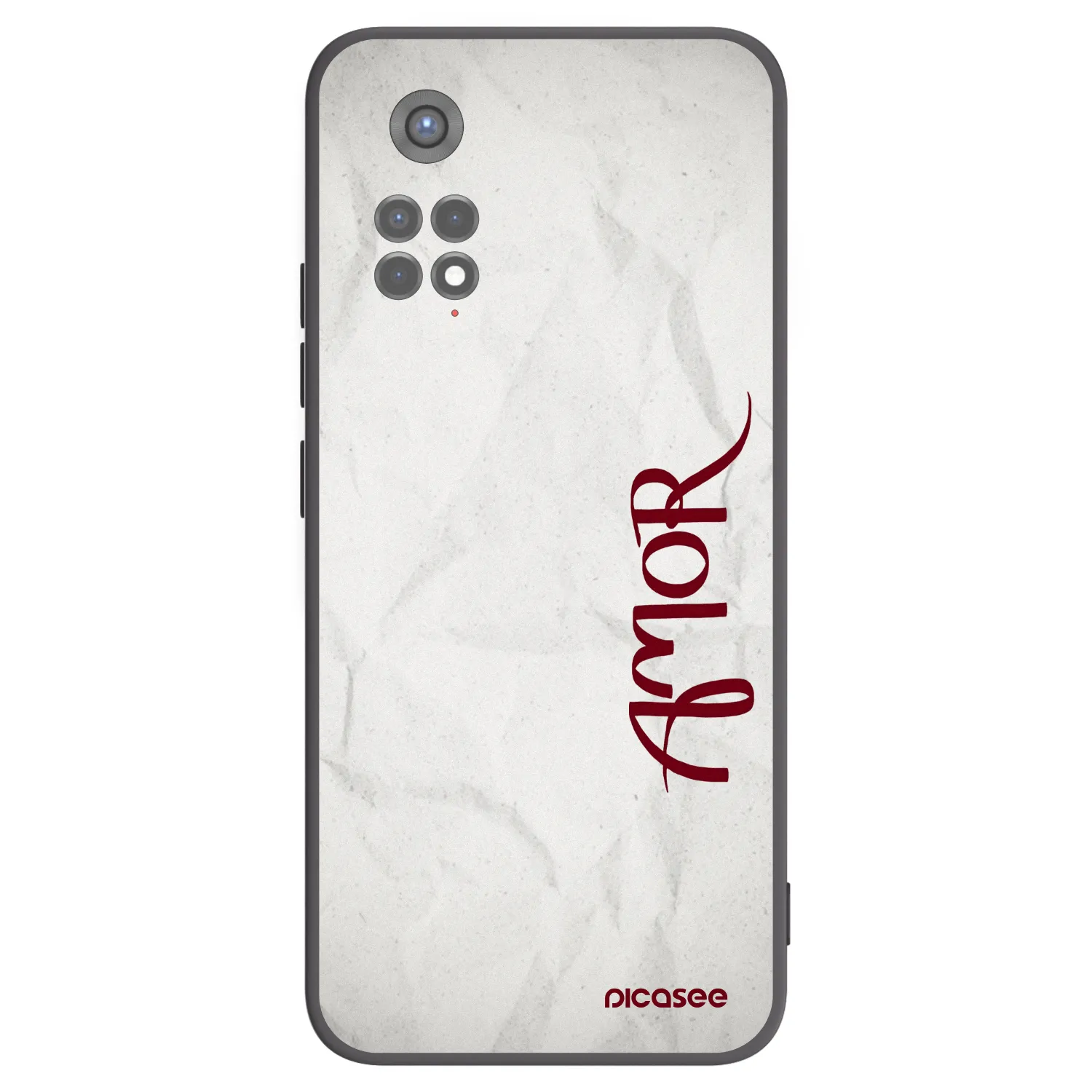 Picasee Xiaomi Redmi Note 11S 5G Hülle - Schwarzes Silikon - Amor