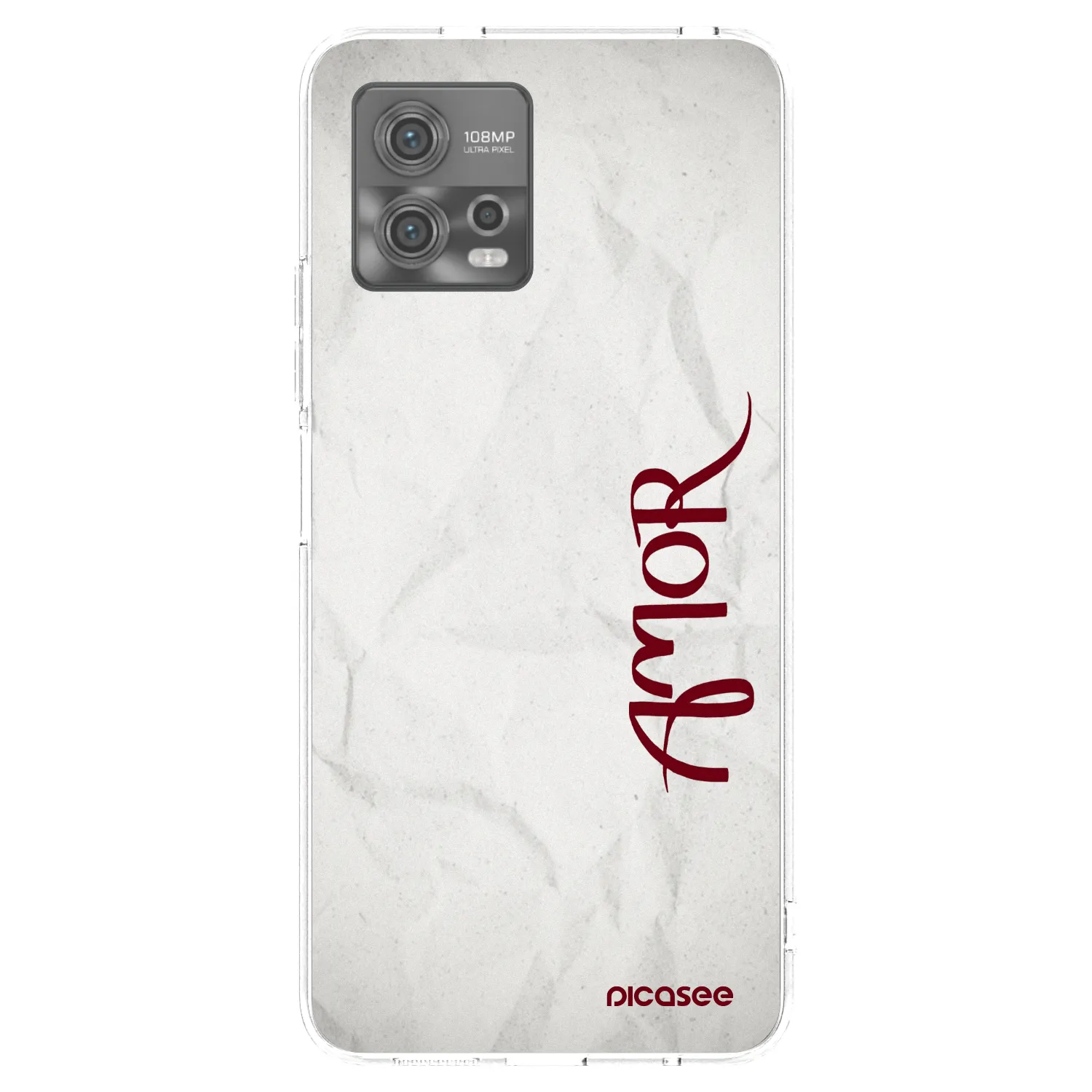 Picasee Motorola Moto G72 Hülle - Transparentes Silikon - Amor