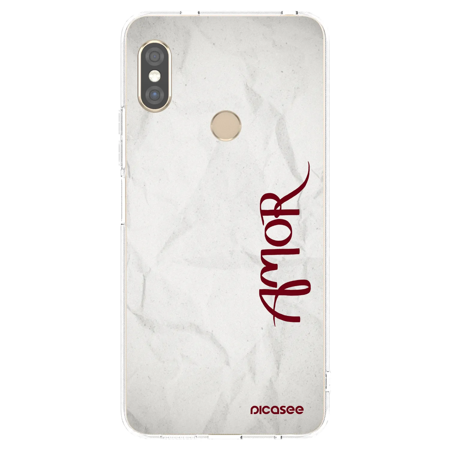 Picasee Xiaomi Redmi Note 5 Global Hülle - Transparentes Silikon - Amor