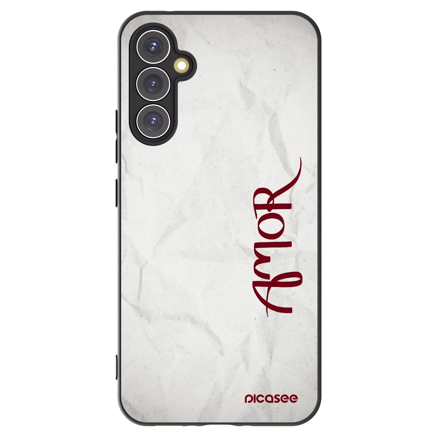 Picasee Samsung Galaxy A34 5G A346B Hülle - Schwarzes Silikon - Amor