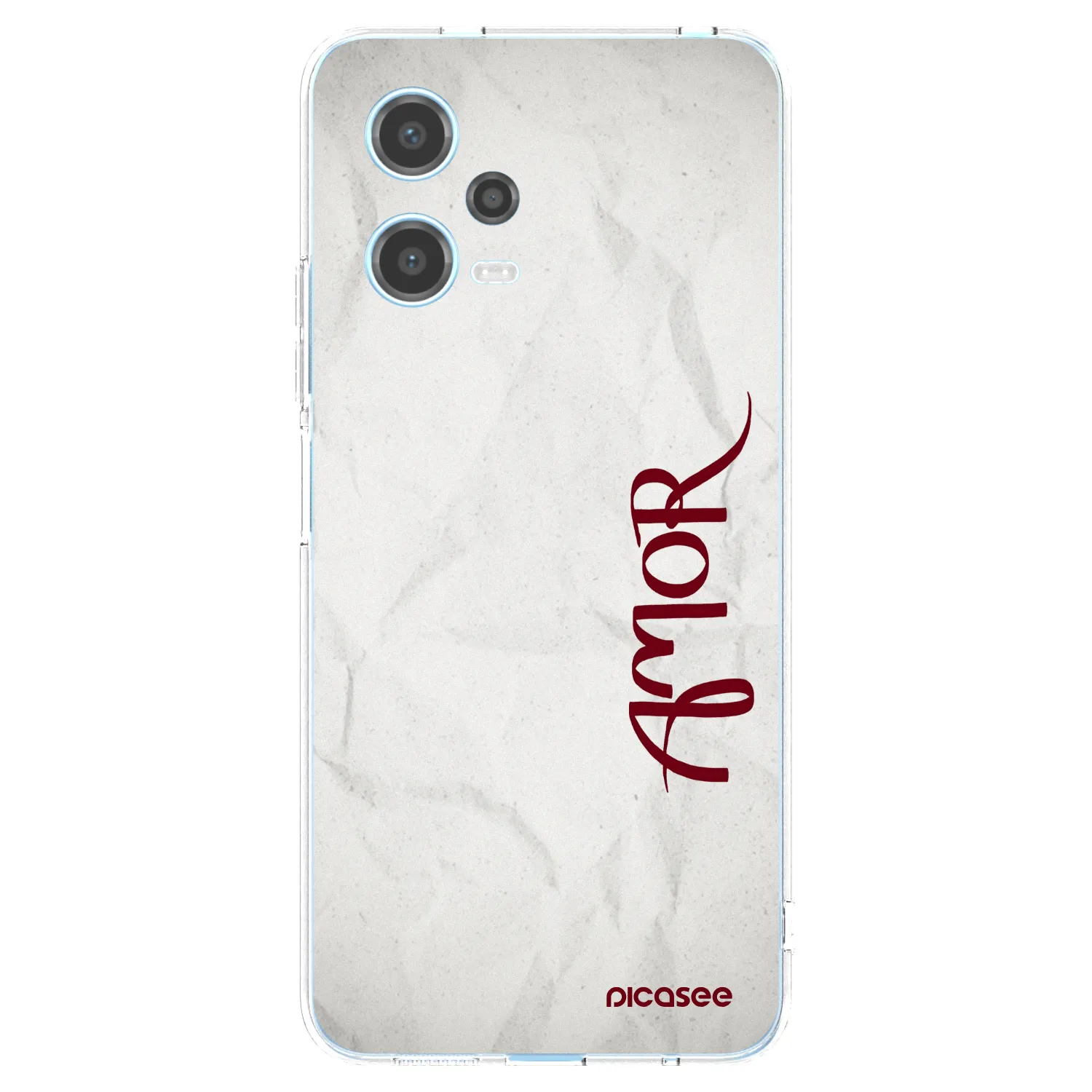 Picasee Xiaomi Redmi Note 12 5G Hülle - Transparentes Silikon - Amor
