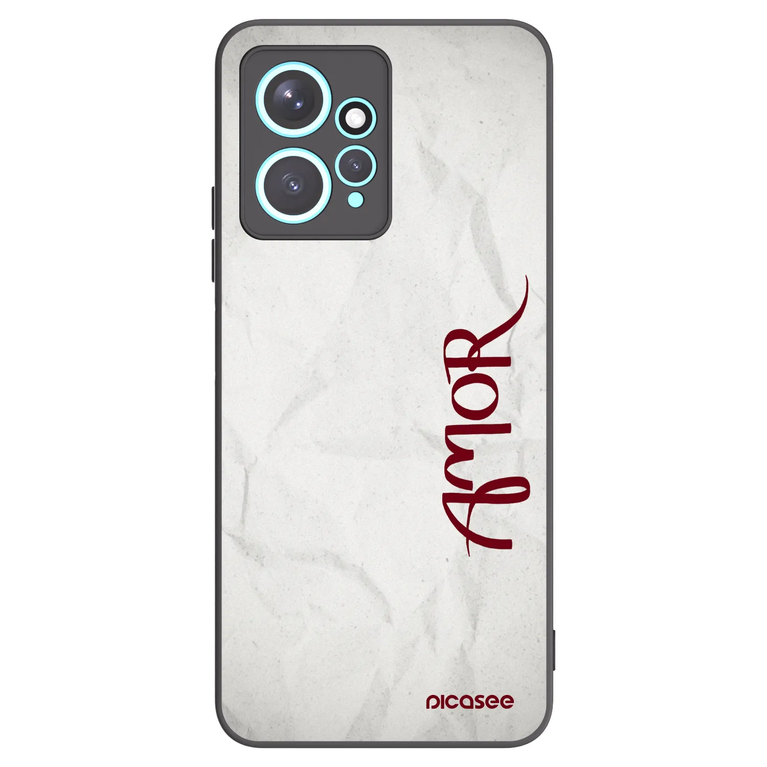 Picasee Xiaomi Redmi Note 12 4G Hülle - Schwarzes Silikon - Amor