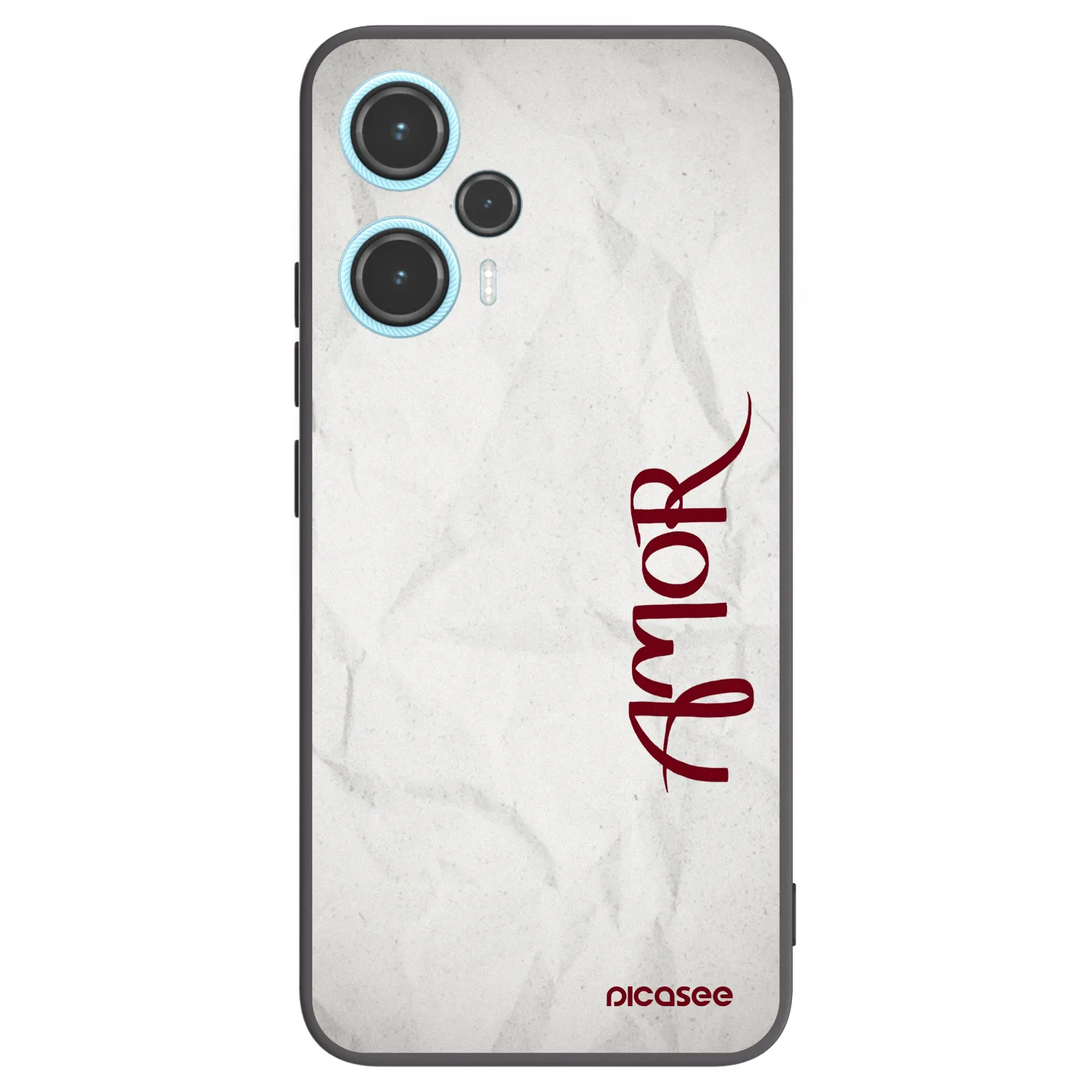 Picasee Xiaomi Poco F5 Hülle - Schwarzes Silikon - Amor