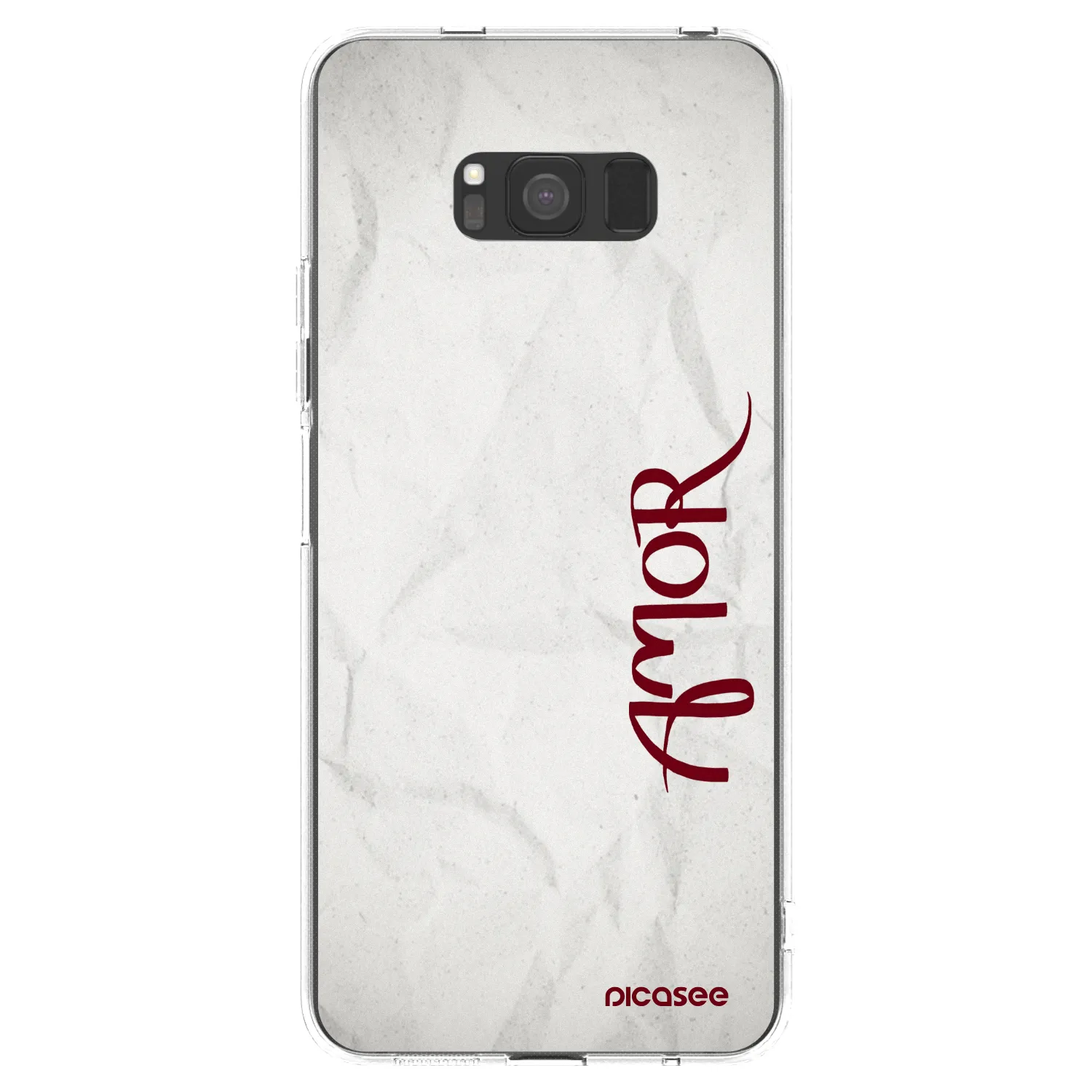 Picasee Samsung Galaxy S8 G950F Hülle - Transparentes Silikon - Amor