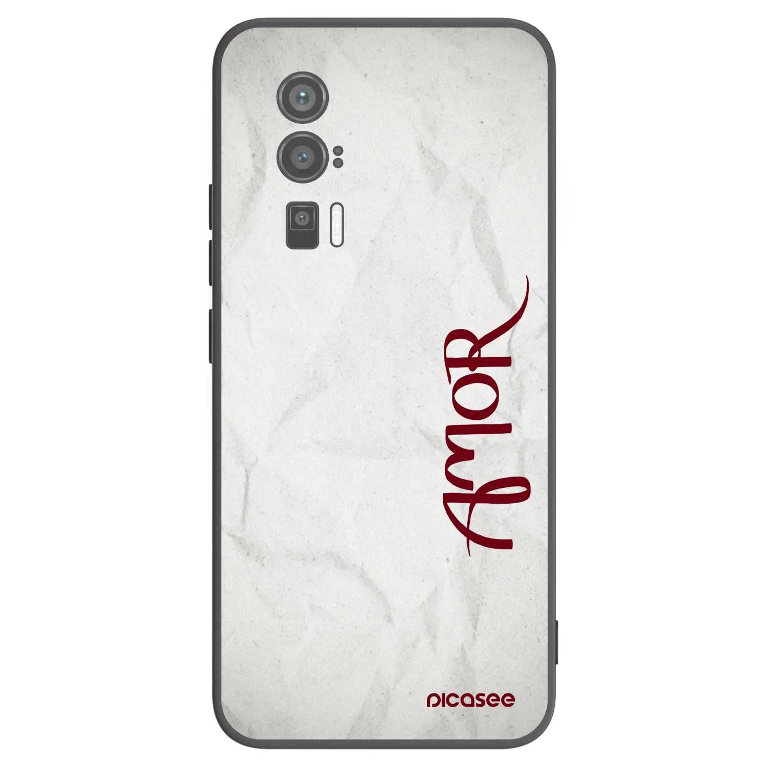 Picasee Xiaomi Poco F5 Pro 5G Hülle - Schwarzes Silikon - Amor