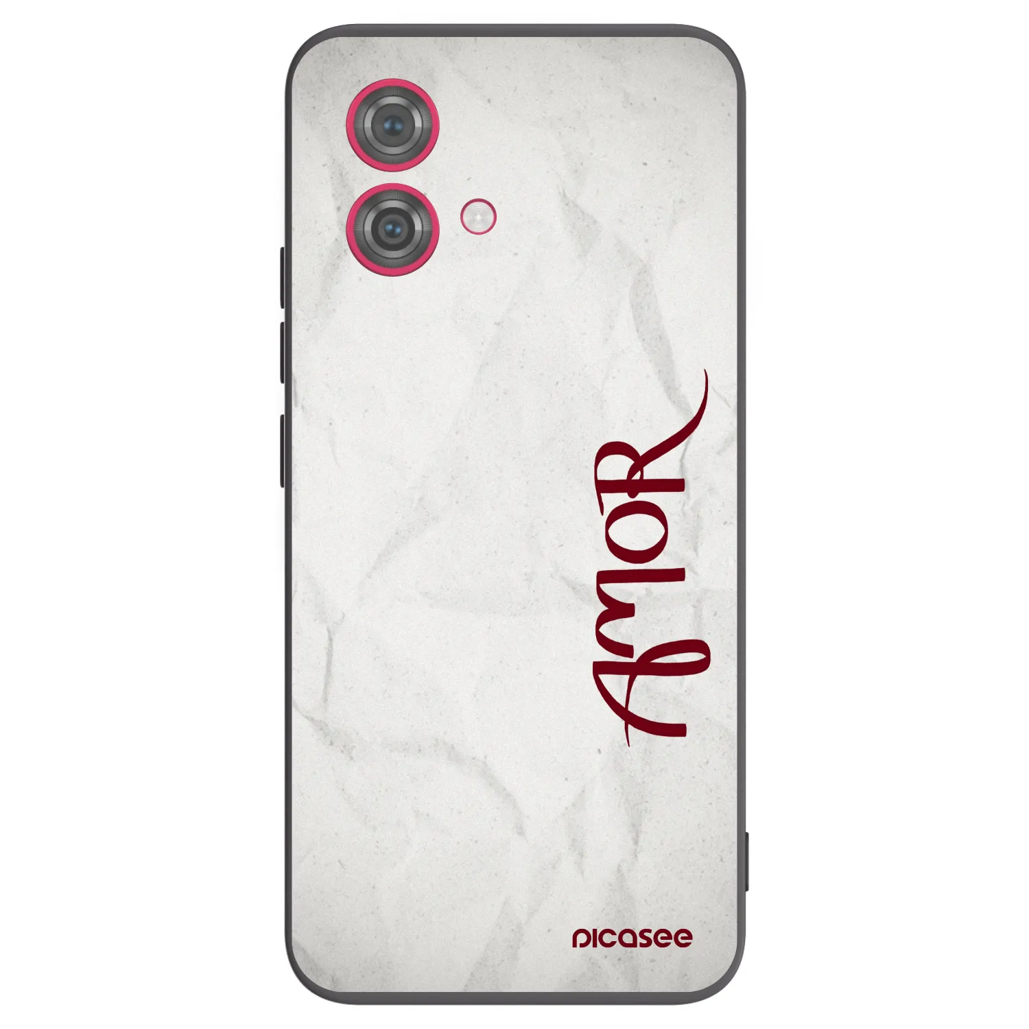 Picasee Motorola Moto G84 5G Hülle - Schwarzes Silikon - Amor