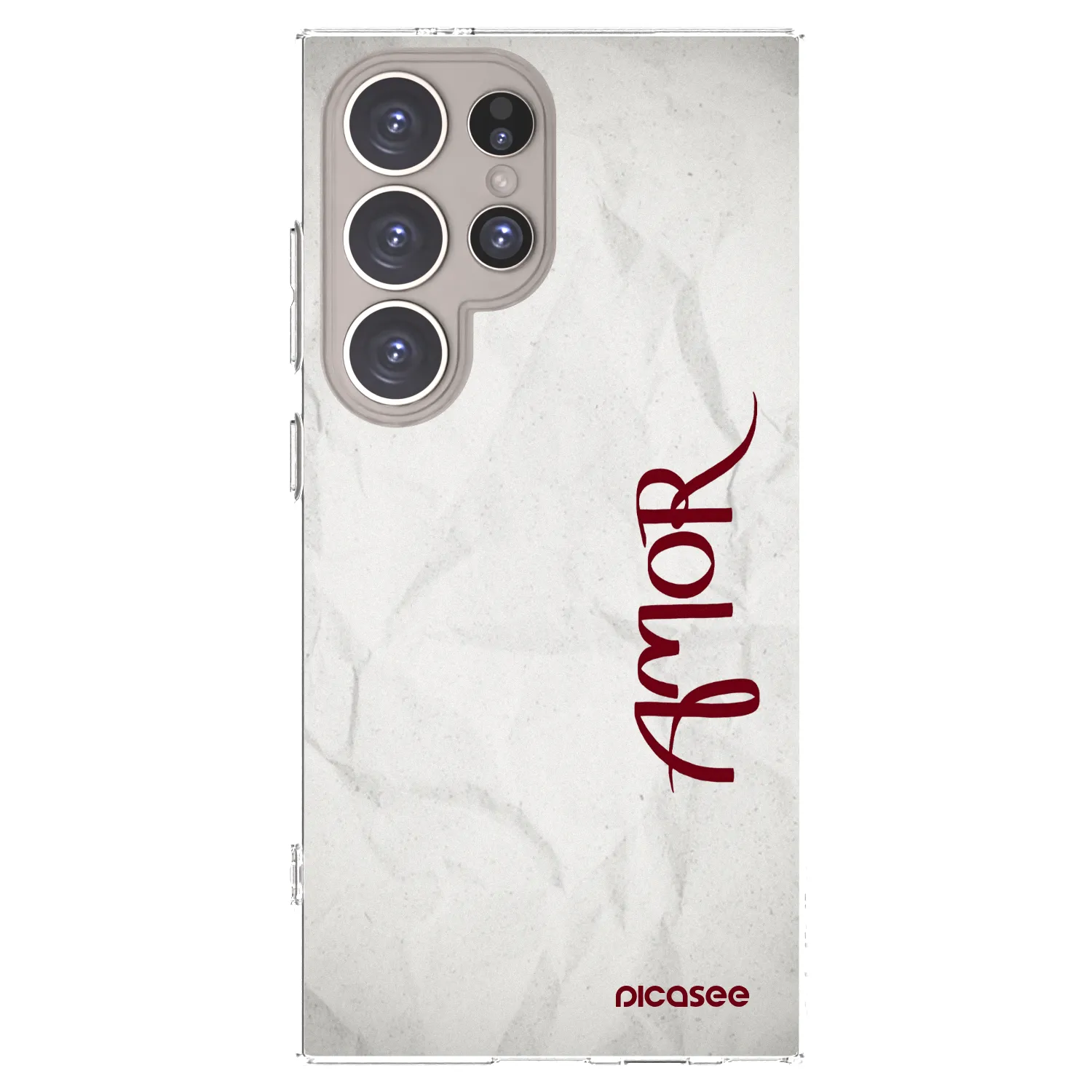 Picasee Samsung Galaxy S24 Ultra S928B 5G Hülle - Transparentes Silikon - Amor
