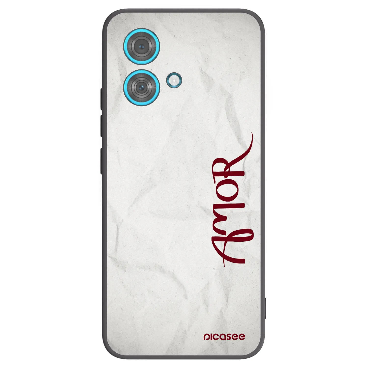 Picasee Motorola Edge 40 Neo Hülle - Schwarzes Silikon - Amor