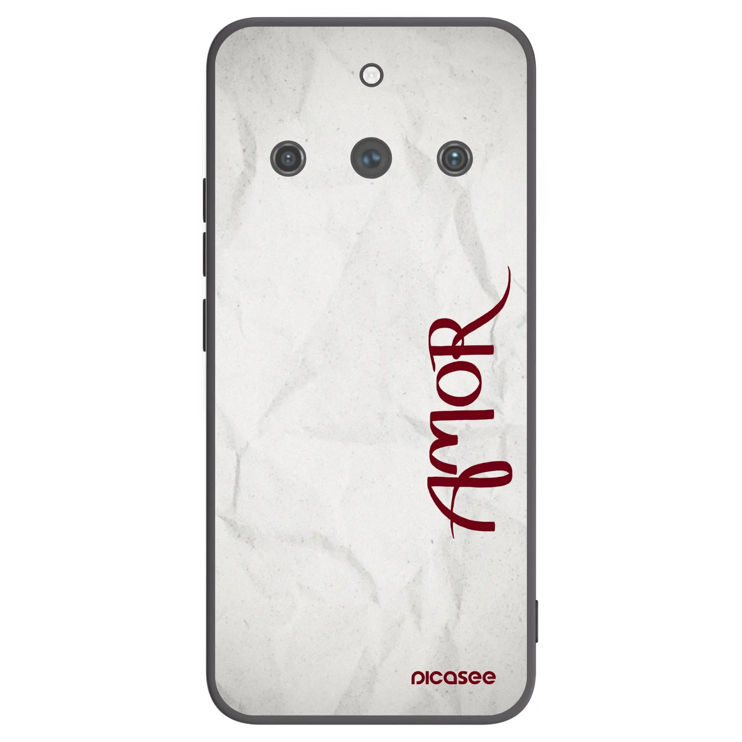 Picasee Realme 11 Pro+ Hülle - Schwarzes Silikon - Amor