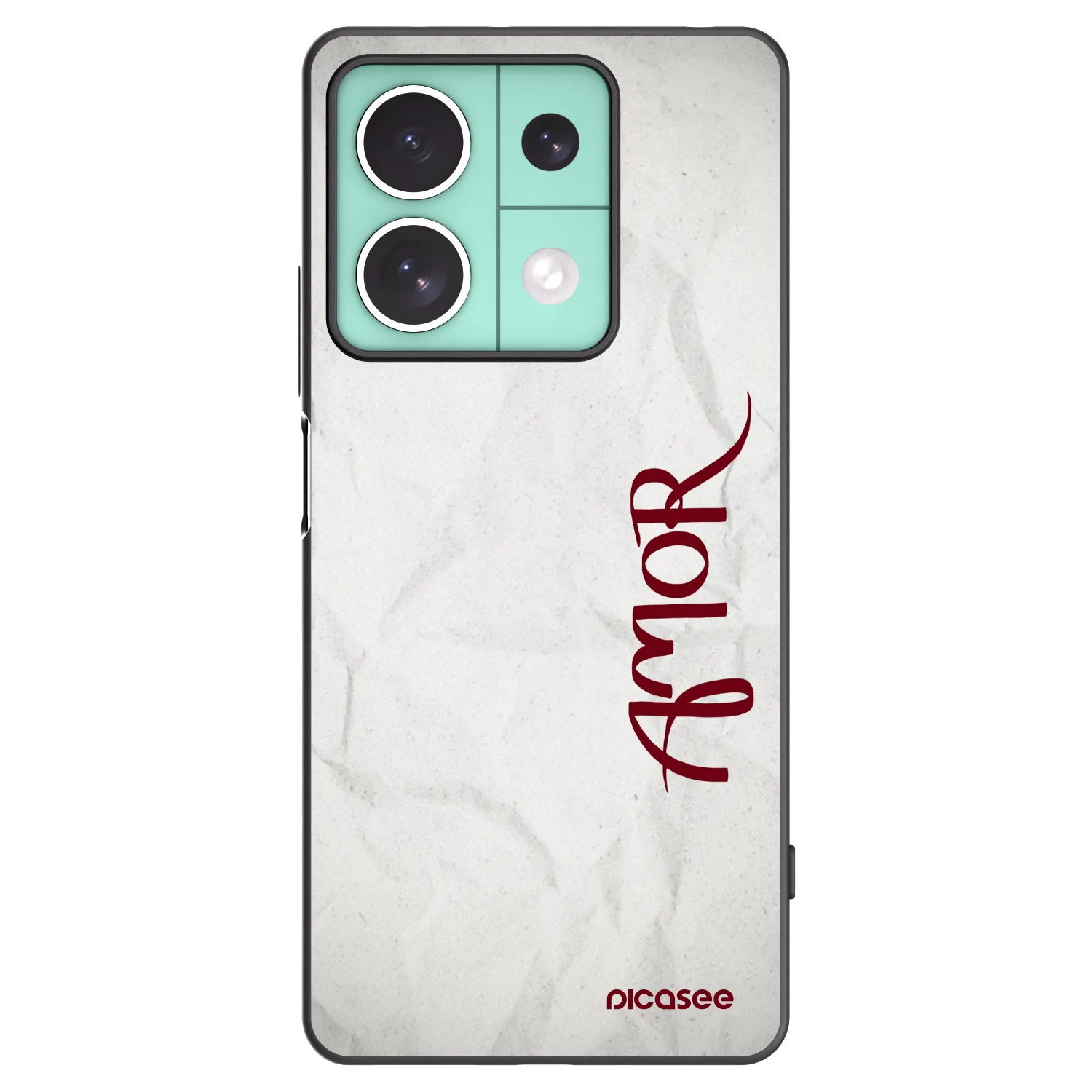 Picasee Xiaomi Redmi Note 13 5G Hülle - Schwarzes Silikon - Amor