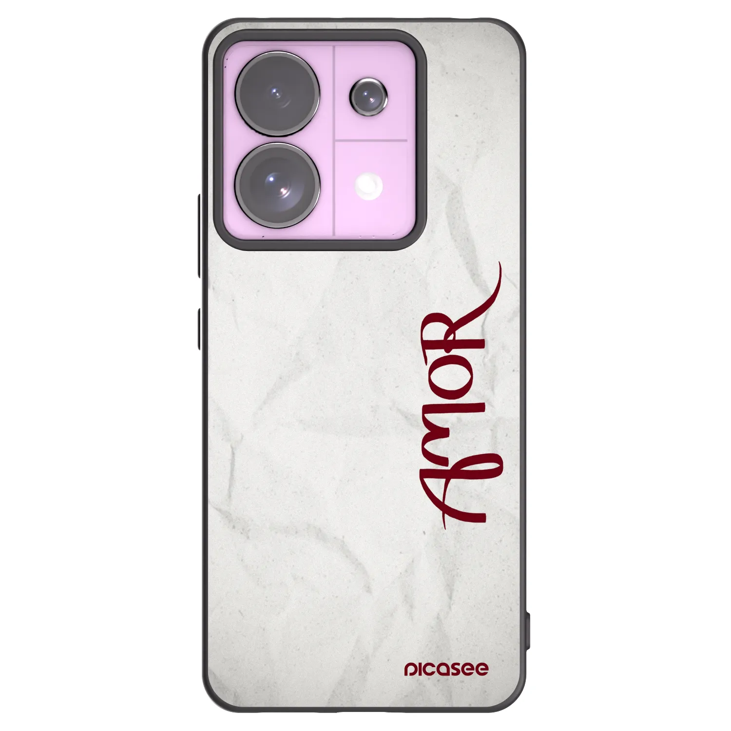 Picasee Xiaomi Redmi Note 13 Pro 5G Hülle - Schwarzes Silikon - Amor