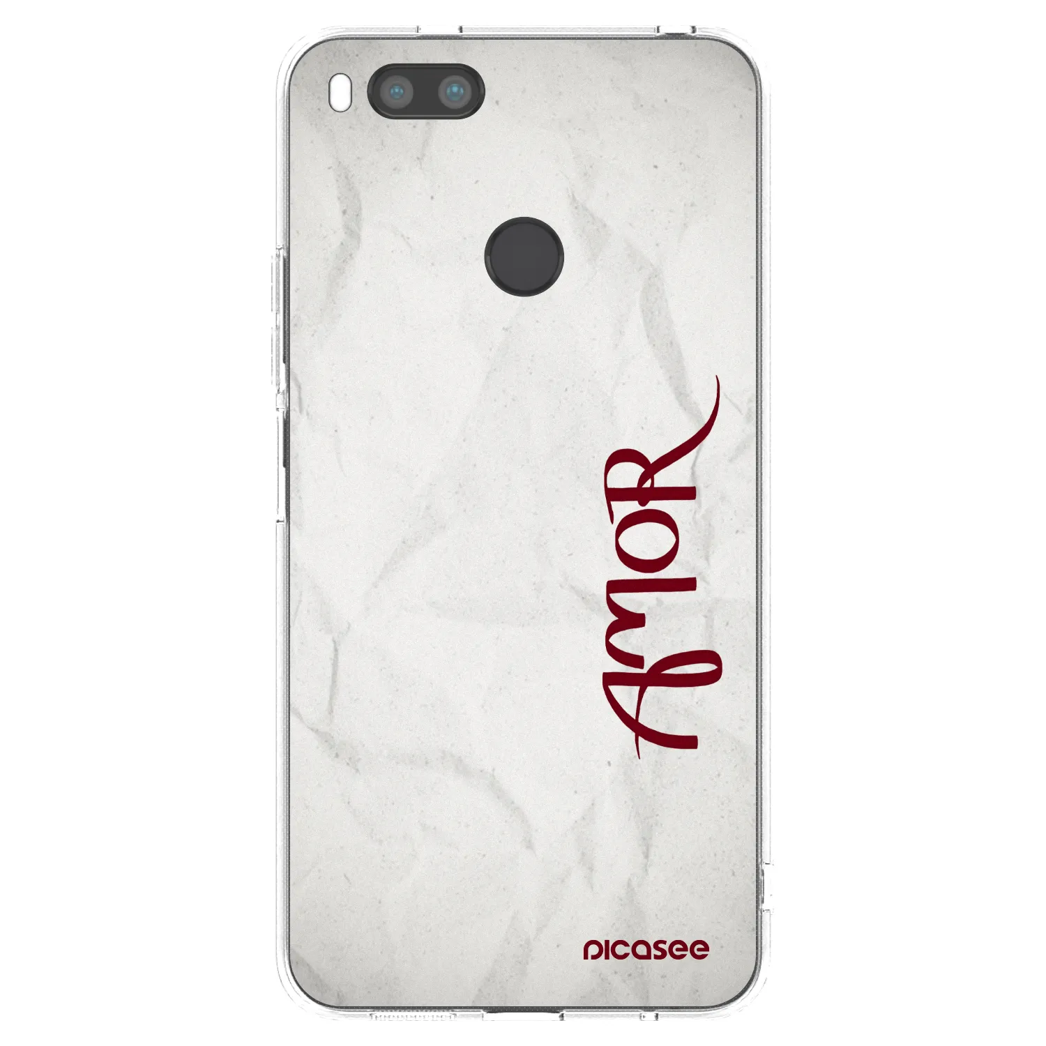 Picasee Xiaomi Mi A1 Global Hülle - Transparentes Silikon - Amor