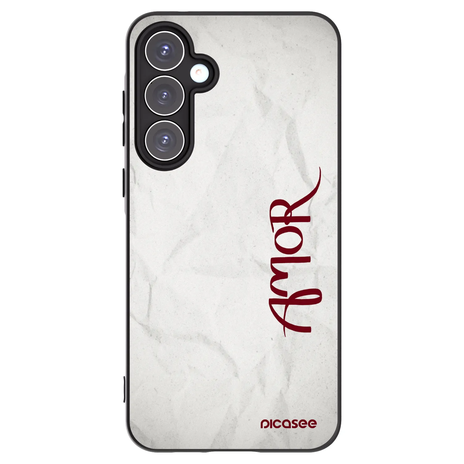 Picasee Samsung Galaxy A55 5G A556B Hülle - Schwarzes Silikon - Amor
