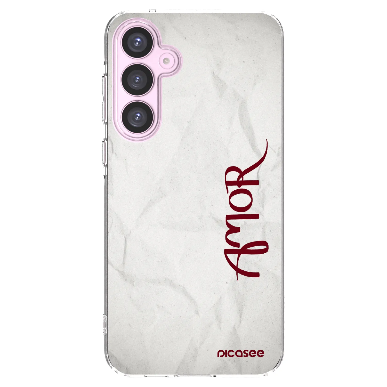 Picasee Samsung Galaxy A55 5G A556B Hülle - Transparentes Silikon - Amor