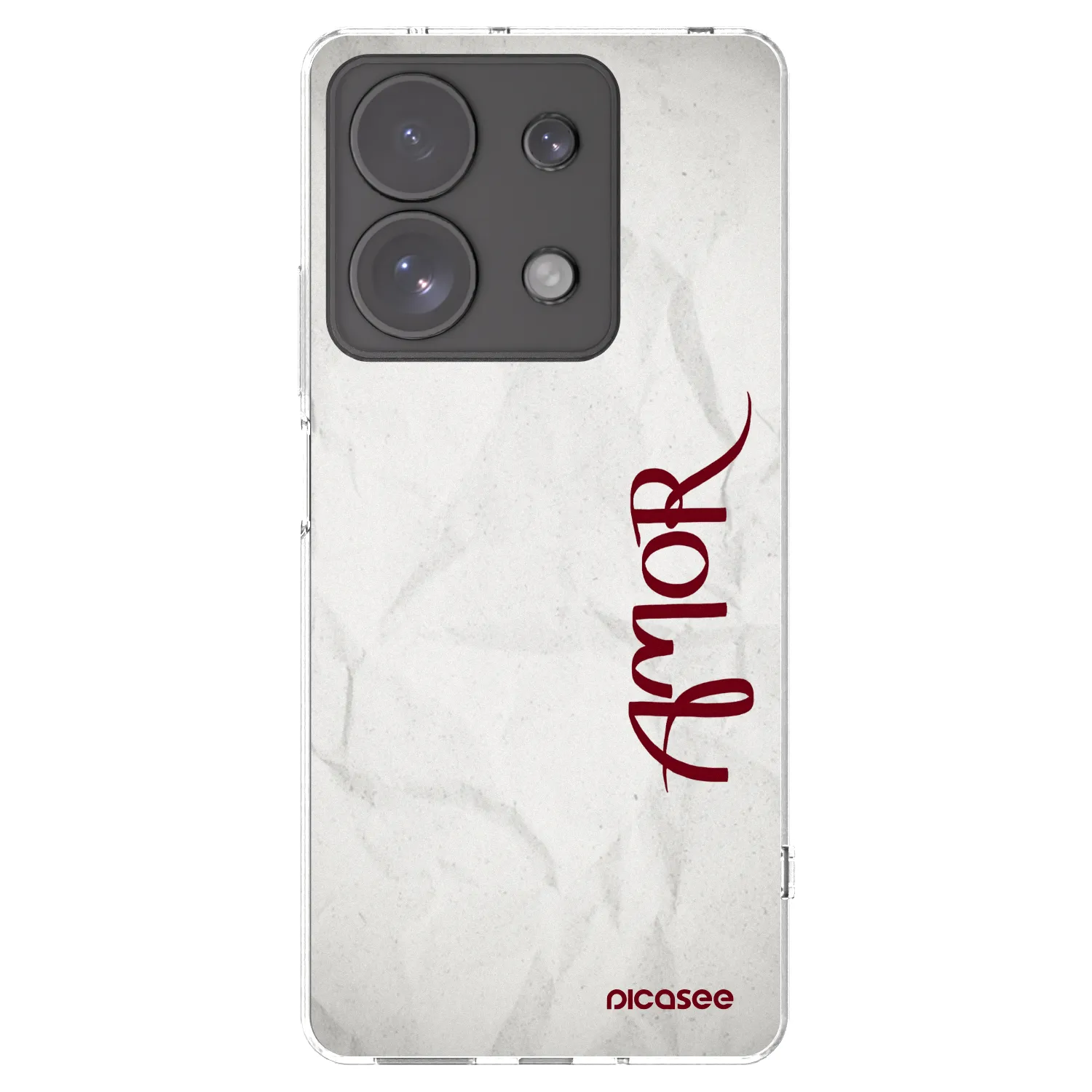 Picasee Xiaomi Redmi Note 13 Pro 4G Hülle - Transparentes Silikon - Amor