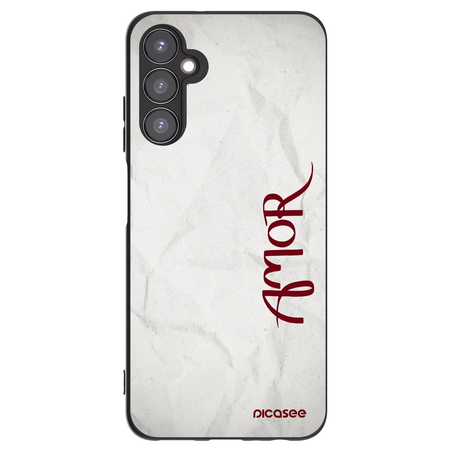 Picasee Samsung Galaxy A05s A057G Hülle - Schwarzes Silikon - Amor