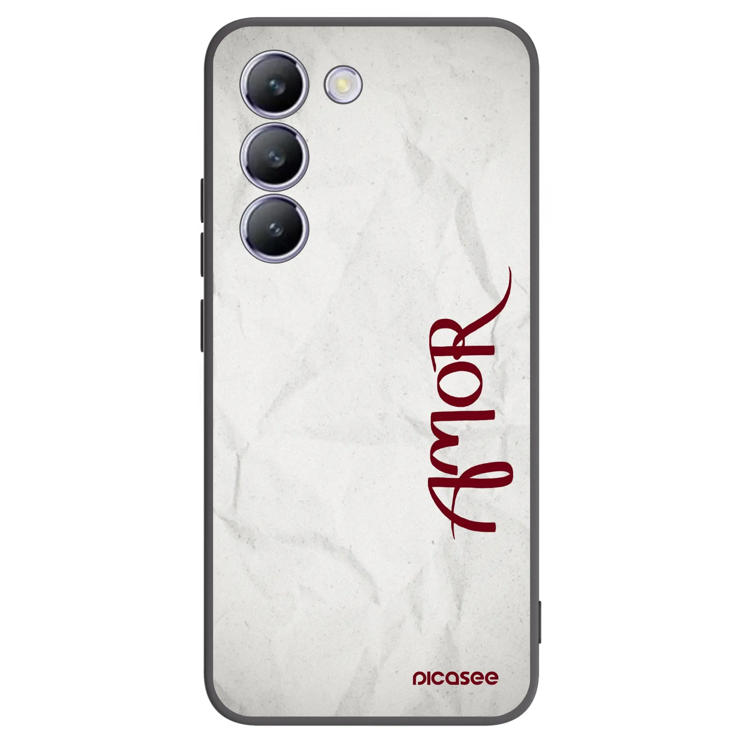 Picasee Vivo V40 SE 5G Hülle - Schwarzes Silikon - Amor