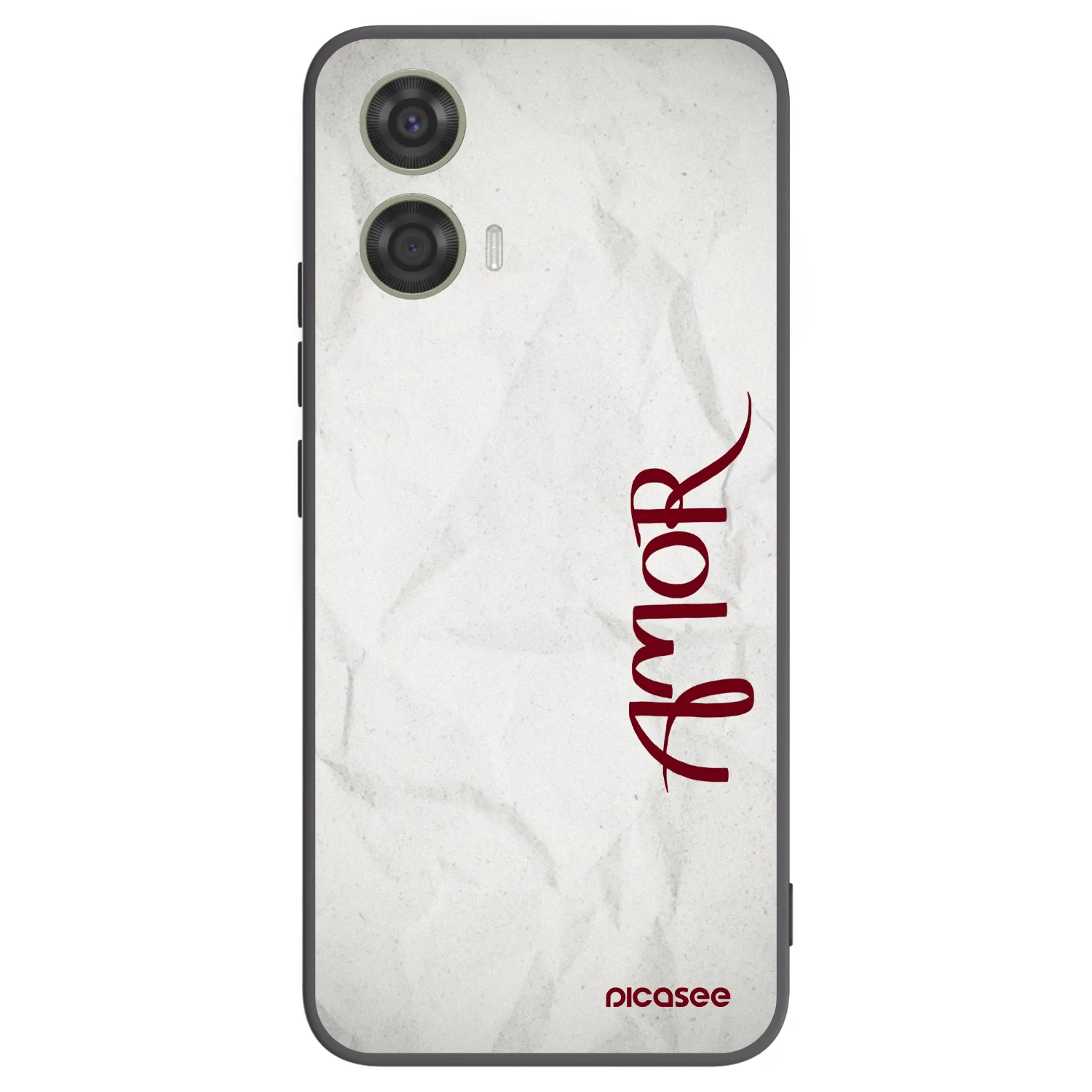 Picasee Motorola Moto G24 Hülle - Schwarzes Silikon - Amor