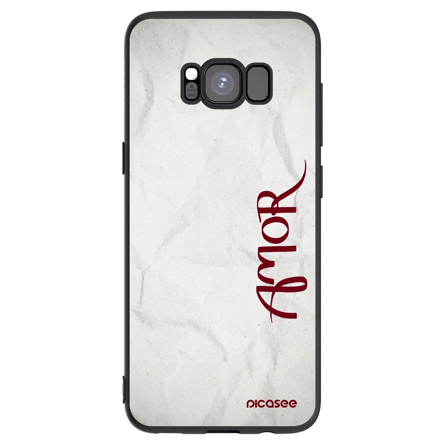 Picasee Samsung Galaxy S8 G950F Hülle - Schwarzes Silikon - Amor