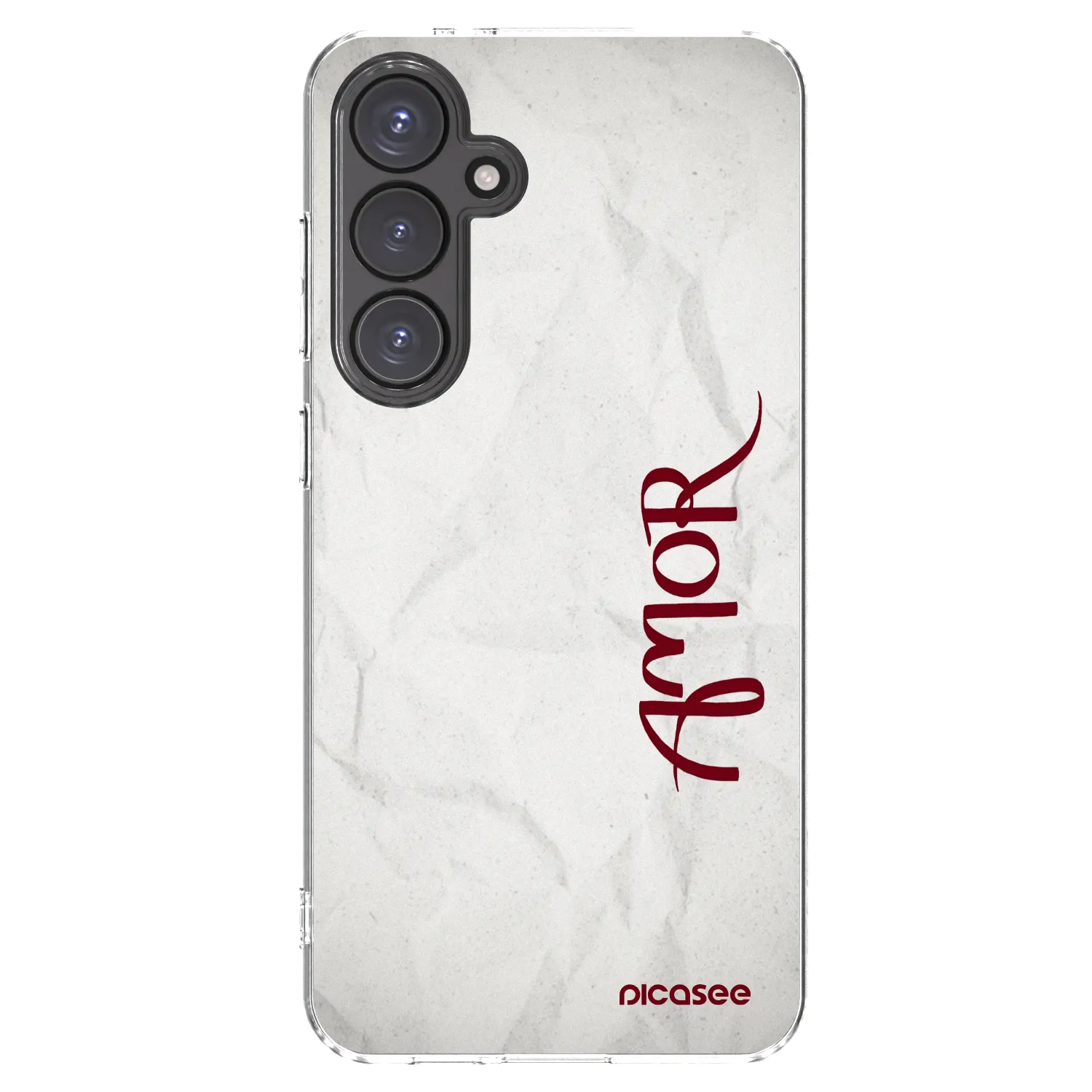 Picasee Samsung Galaxy S24 FE S721B Hülle - Transparentes Silikon - Amor
